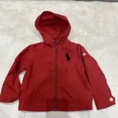 POLO RALPH LAUREN フード付きジャケット 3T レッド
