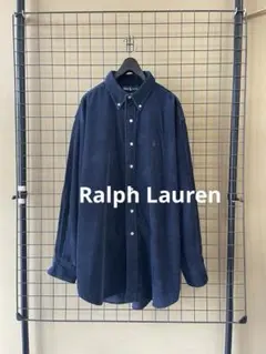 Ralph Lauren ラルフローレン 90s 太畝コーデュロイ ビッグシャツ