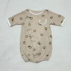 動物柄長袖ツーウェイ・ドレスオール 50~60cm