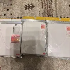 新品ユニクロUNIQLOヒートテックHEATTECH VネックTシャツ 3枚M