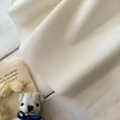 ■0.5ｍ■延長可能■国産オーガニック100％■オーガニックツイル　オフホワイト