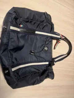 オロビアンコ　ネイビー ナイロン トートバッグ