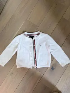TOMMY HILFIGER ホワイト カーディガン 18M