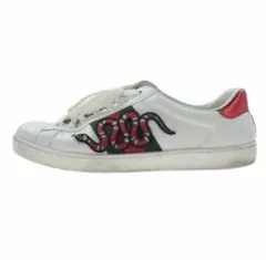 GUCCI 456230 エンブロイダリー スネーク ローカットスニーカー