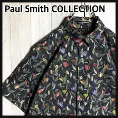 3847【完売品・美品】ポールスミスコレクション ペイントフラワー 総柄 シャツ