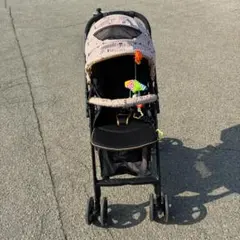 西松屋　折りたたみベビーカー　ミッキー【中古】