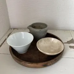 てっさい堂 猪口 古伊万里 染付 シルバー セットA (トレイ含まず