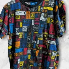 adidas カラフルロゴ 半袖Tシャツ