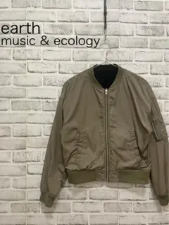 earth music & ecology ベロア 2WAY MA-1 ブルゾン