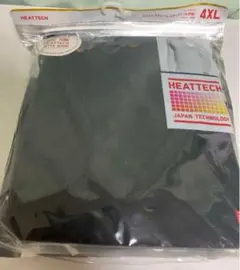 【4XL】エクストラウォームVネックT（九分袖）ブラック MEN