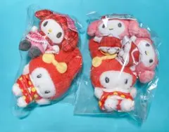 マイメロディ　ぬいぐるみ　マスコット　レトロ　チェック×チェック　おしゃれのサムネイル