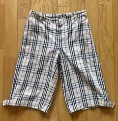 バーバリーロンドンチェック柄ハーフパンツ（サイド調整可能）