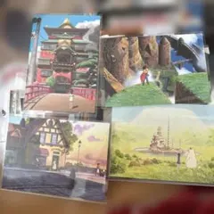 【新品未使用】ジブリ　ポストカード　4点セット　大判