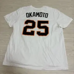 読売ジャイアンツ 岡本和真 背番号25 Tシャツ 巨人　NIKE ナイキ　ＸＬのサムネイル