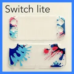 【人気】ペンキ柄　スイッチライト　Switch Lite　クリア ハード カバー