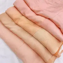 8342 色無地　まとめセット　リメイク　地紋　サーモンピンク　ペールオレンジのサムネイル