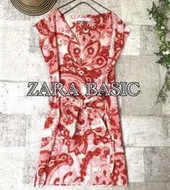 ZARABASIC Vネック　シアーチュニックブラウス　ウエストリボンのサムネイル
