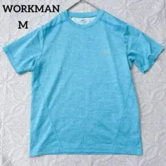 ワークマン　Find-Out スポーツTシャツ　速乾　薄手　ブルー　ロゴ