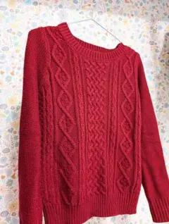 E hyphen world gallery ケーブルニットセーター