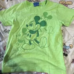 ミッキーマウス Tシャツ ライトグリーン