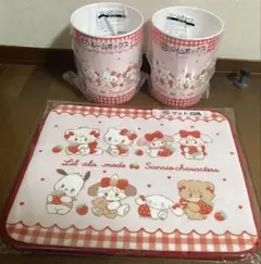 サンリオ　mikko くじ　マット（四角）　ルームボックス　3点セット