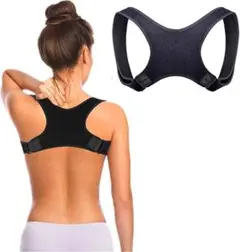 猫背 ベルト 姿勢改善  背筋 サポーター  男女兼用 調節可 フリーサイズ