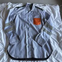 【名作】JUNYA WATANABE MAN リフレクター切替 ストライプシャツのサムネイル