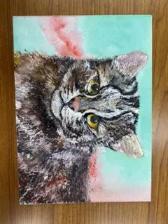 今井信吾　油絵　人物　少女・猫　日動画廊　油彩　8F 今井信吾 油絵 人物 少女・猫 日動画廊 油彩 8F 2025年最新】猫油絵の