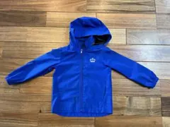 ベビードール　青　フード付き　ナイロンジャケット