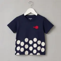 graniphグラニフ五味太郎きんぎょがにげた水玉Tシャツ【100サイズ】のサムネイル