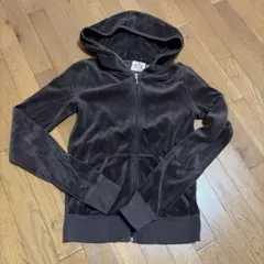 Juicy Couture ベロアパーカー ダークグレー
