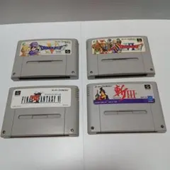 スーパーファミコン　ドラゴンクエスト５他　ソフトのみ　４本セット　動作品