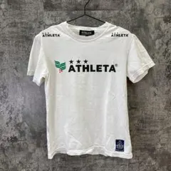 ✨ATHLETA✨アスレタ♡半袖Tシャツ♡ロゴ♡スポーツウェア♡白♡メンズ(M)