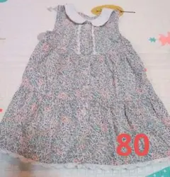 ビケットクラブ　花柄ワンピース 80サイズ