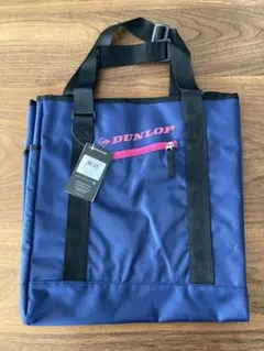 DUNLOP DTC-2233 トートバッグ ネイビー/ピンク
