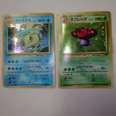 ポケモンカード 旧裏面 ギャラドス ラフレシア 2枚セット　プレイ用 ジャンク品