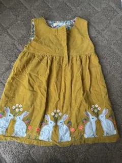 ベビー ワンピース コーデュロイ レトロ 98cm 100cm