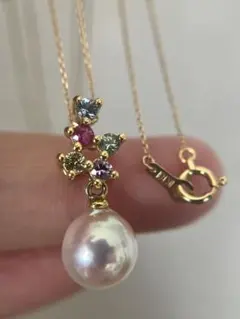 1632 ストレス緩和✨️✨️ アメジストネックレス ケシパール ガラス