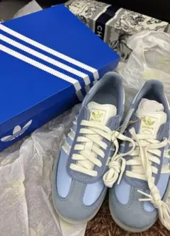 adidas Samba OG W ライトブルー　ホワイト　箱付き