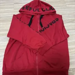レディース パーカー 赤色 Mサイズ