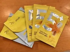 ナンバーズイン 5番　3枚+アヌア　ビタミンCブレミッシュセラム美容マスク　2枚