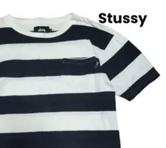 Stussy ストライプ Tシャツ ポケット付き ステューシーのサムネイル