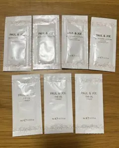 PAUL & JOE ローション&オイル サンプル 計7パック