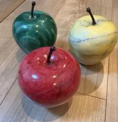 林檎　りんご　置物　marble stone 大理石
