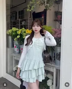 OLIVE des OLIVE フリルキャミワンピースとボレロのセット