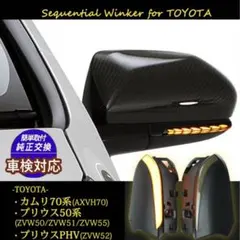 AVESTプリウス50系カムリ70系シーケンシャルドアミラー廃盤品 