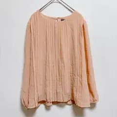 パーフェクトスーツファクトリー　ブラウス　長袖　シフォン　タック　オフィスのサムネイル