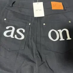 as"on アズオン SMOG WIDE PANTS ブラック ason 韓国のサムネイル