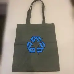 ALL GOOD FLOWERS トートバッグ カーキ　デザインGOOD！
