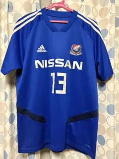 adidas サッカーシャツ 青 NISSAN 13 トレーニングウェア